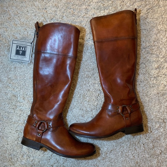 Frye Shoes - Frye Cognac Leather Boots